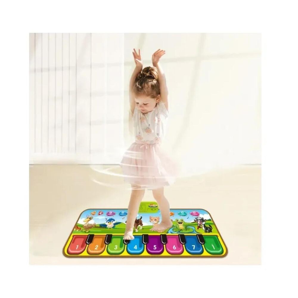 Juguete Alfombra Piano Musical Sonidos De Animales Infantil image number 2.0