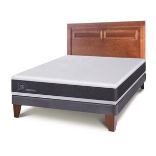 Cama Europea Cic New Ortopedic / 2 Plazas / Base Normal + Respaldo