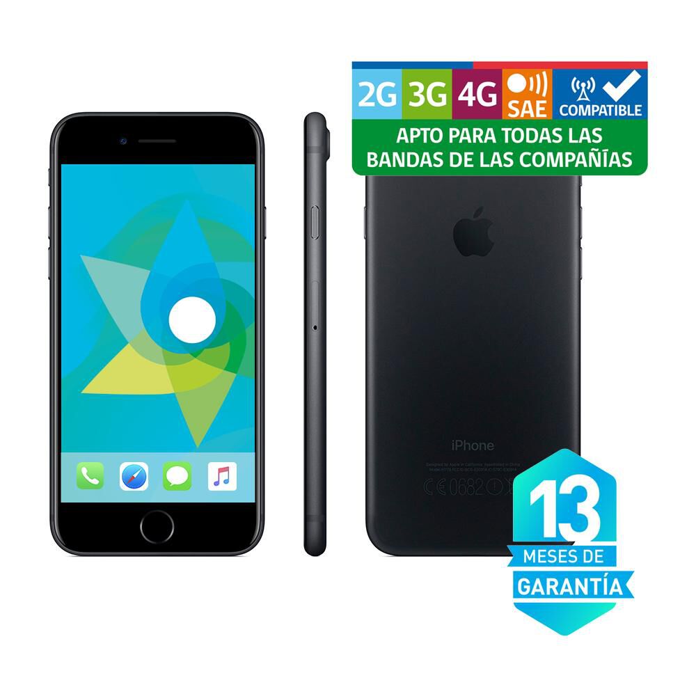 Iphone 7 Reacondicionado 128 GB Black / Liberado image number 3.0