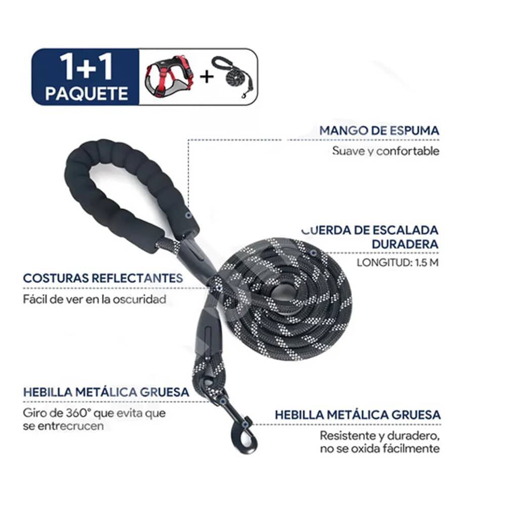 Arn&eacute;s Perro Ajustable Reflectantes Con Correas M image number 2.0