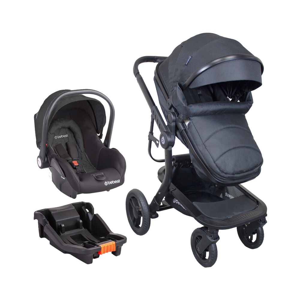 Coche Travel System Taurus Negro Bebesit image number 1.0