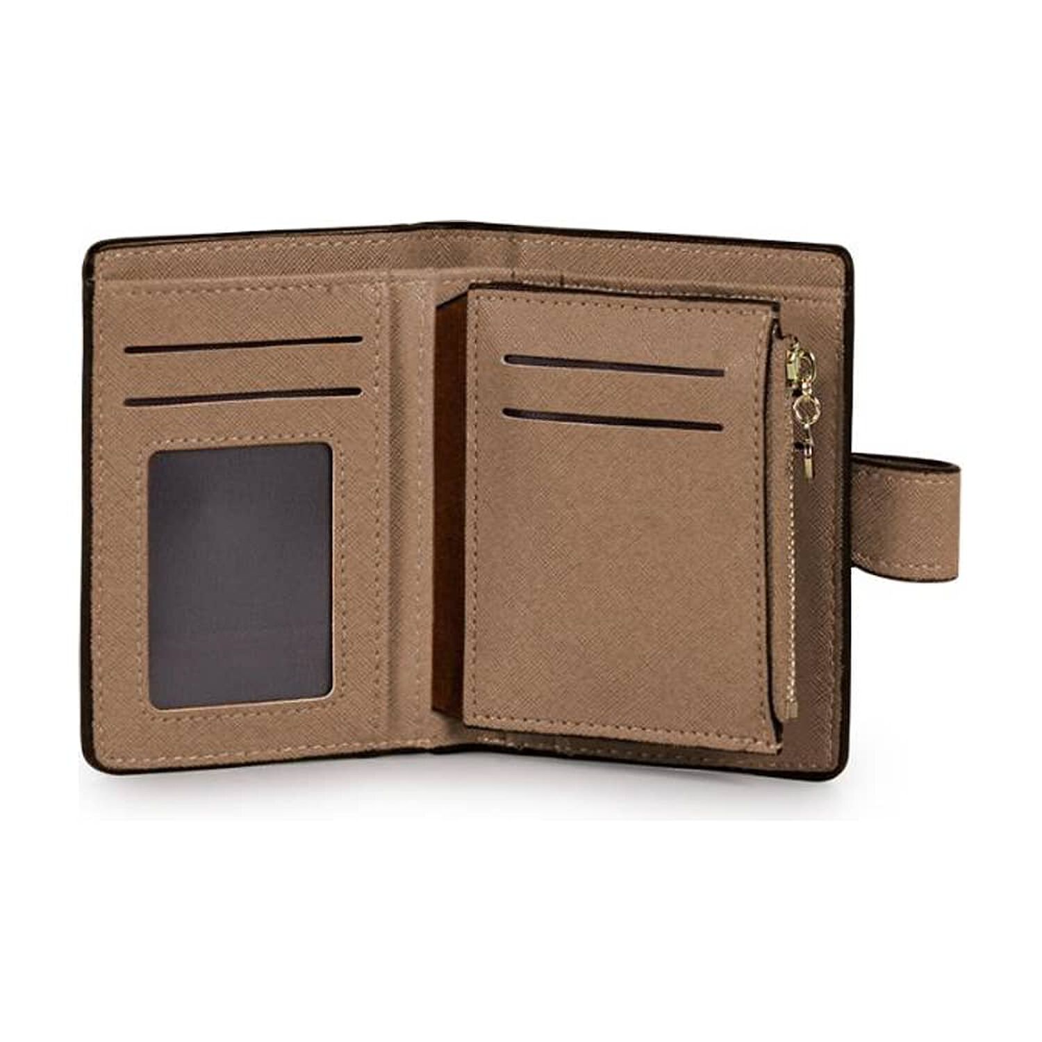 Billetera Mujer Briana Taupe Carven image number 2.0