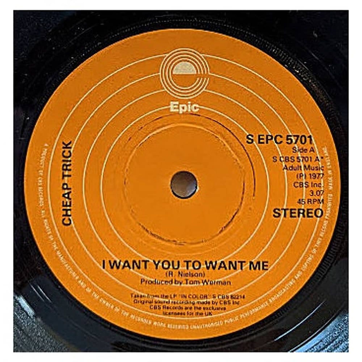 Cheap Trick - I Want You To Want Me| 7'' Single Vinilo Usado image number 0.0