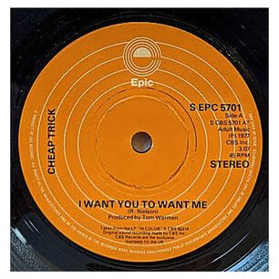 Cheap Trick - I Want You To Want Me| 7'' Single Vinilo Usado