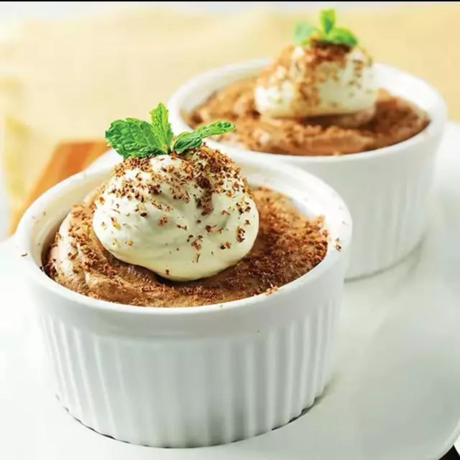 Set 3 Pocillos Ramekin Ceramica Blanco 6cm Cocina Horno image number 2.0