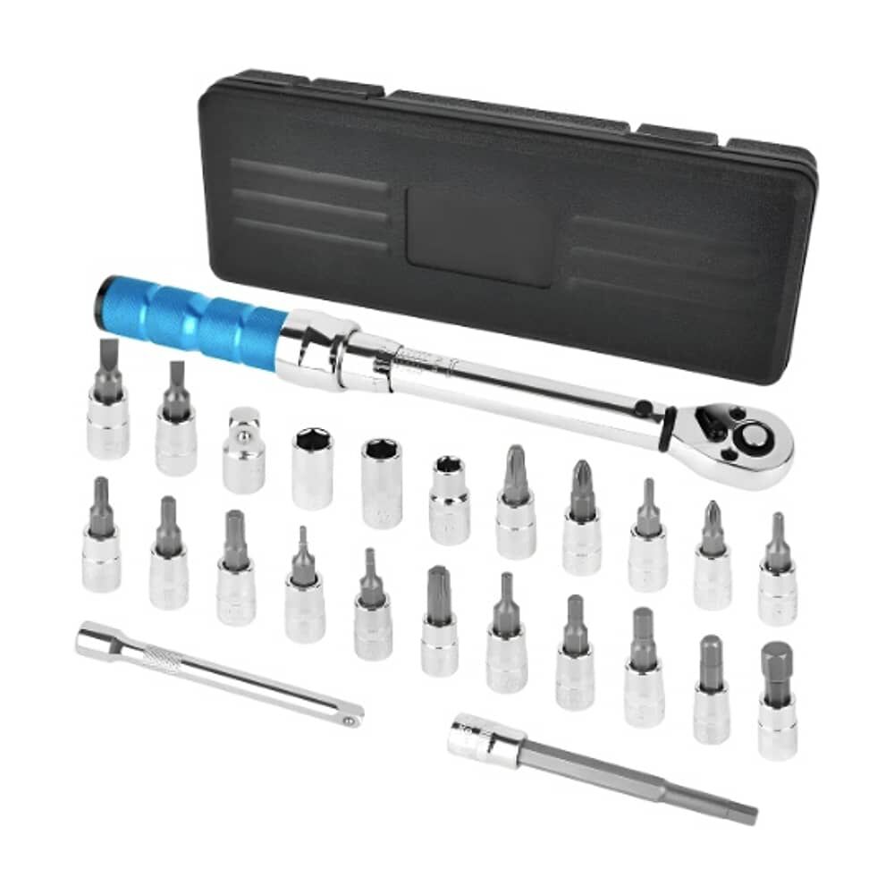 Llave De Torque Profesional, 1/4, 2-24nm, 25piezas image number 0.0