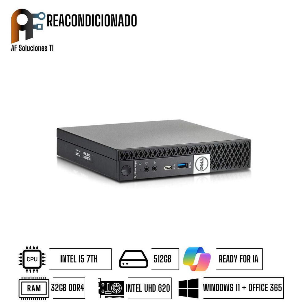 Computador Dell 7050 Mini Power Windows 11 - Office365 Reacondicionado image number 0.0