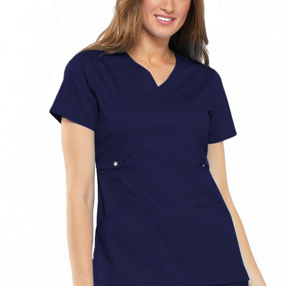 Polera Clinica Cherokee Luxe Azul Marino Enfermera image number 3.0