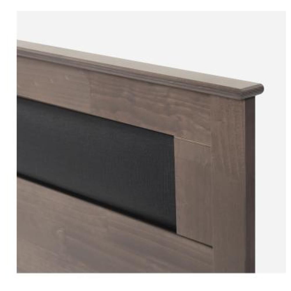 Cama Europea Rosen New Style 4 Plus / 2 Plazas / Base Normal  + Respaldo Ferrara Gris image number 10.0