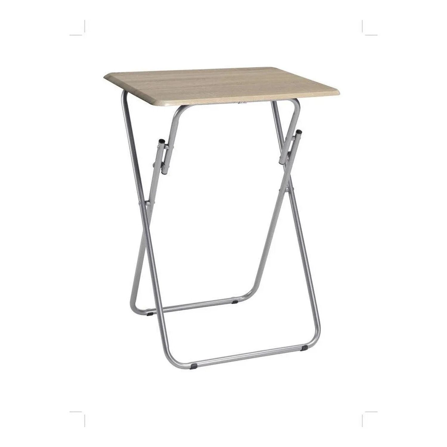 Mesa Plegable Port&aacute;til Auxiliar Multiuso Liviana Caf&eacute; Claro image number 3.0