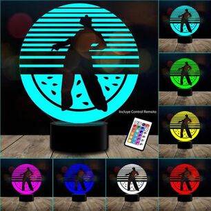 Lampara 3d Harry Styles 16 Colores Control Remoto Mod D