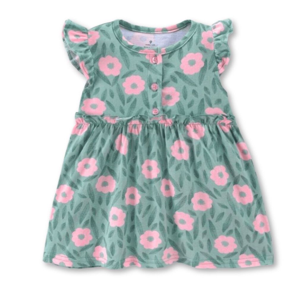 Vestido Sin Mangas Estampado Beb&eacute; Ni&ntilde;a 9 A 36 Meses Pink Flower image number 0.0