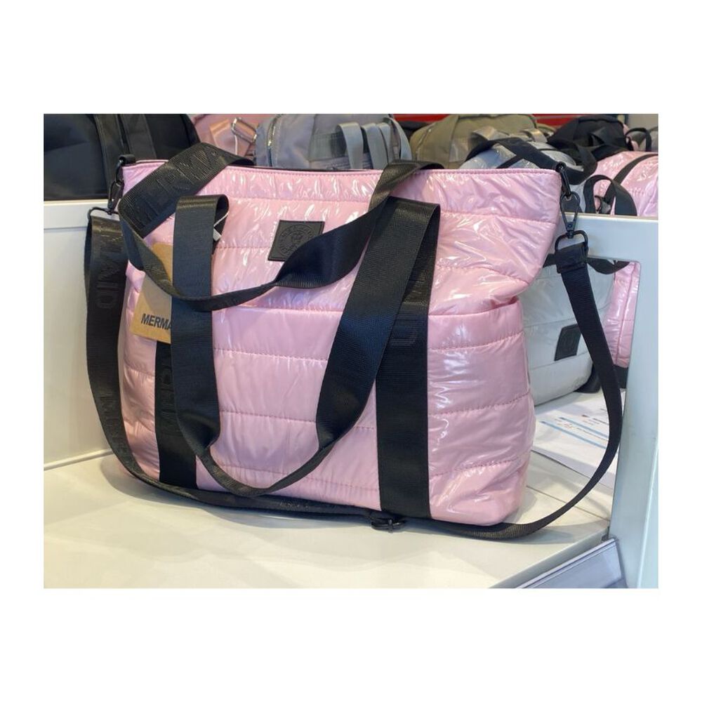 Bolso Cartera De Mano Acolchado Brillante image number 1.0