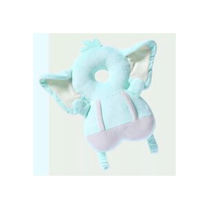 Almohada Protectora Para Cabeza De Bebe Anticaída Elefante Azul