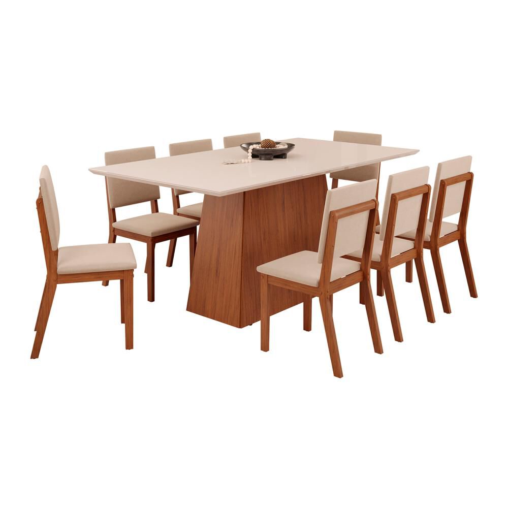 Juego De Comedor Vekkahome Dulce / 8 Sillas image number 0.0
