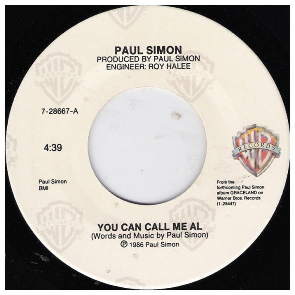 Paul Simon - You Can Call Me All | 7" Single Vinilo Usado image number 2.0