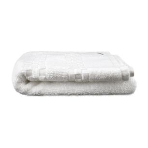 Toalla De Mano Nautica Signature 100% Algod&oacute;n Suavidad Y Absorbencia Blanca