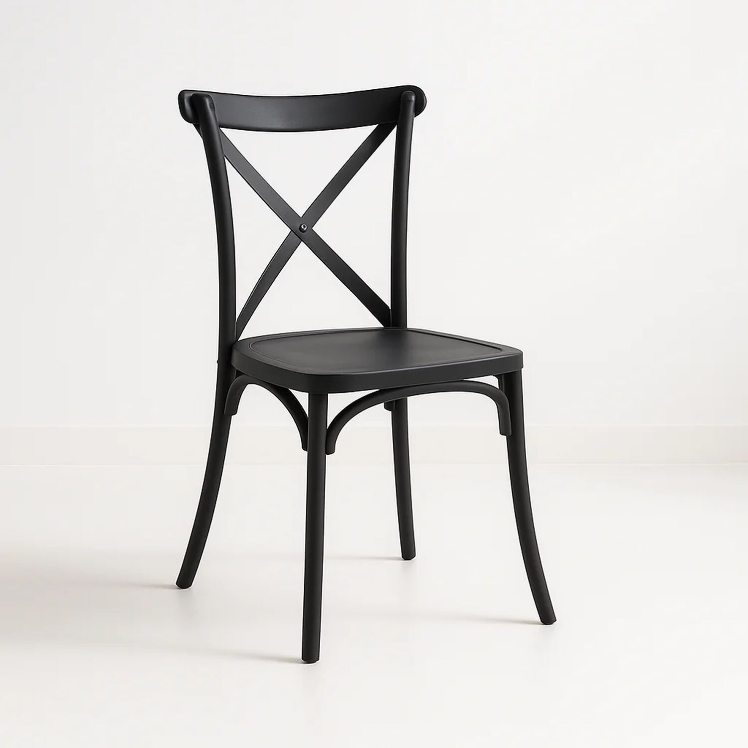 Silla Crossback Danubio De Terraza Exterior O Comedor - Negra image number 0.0