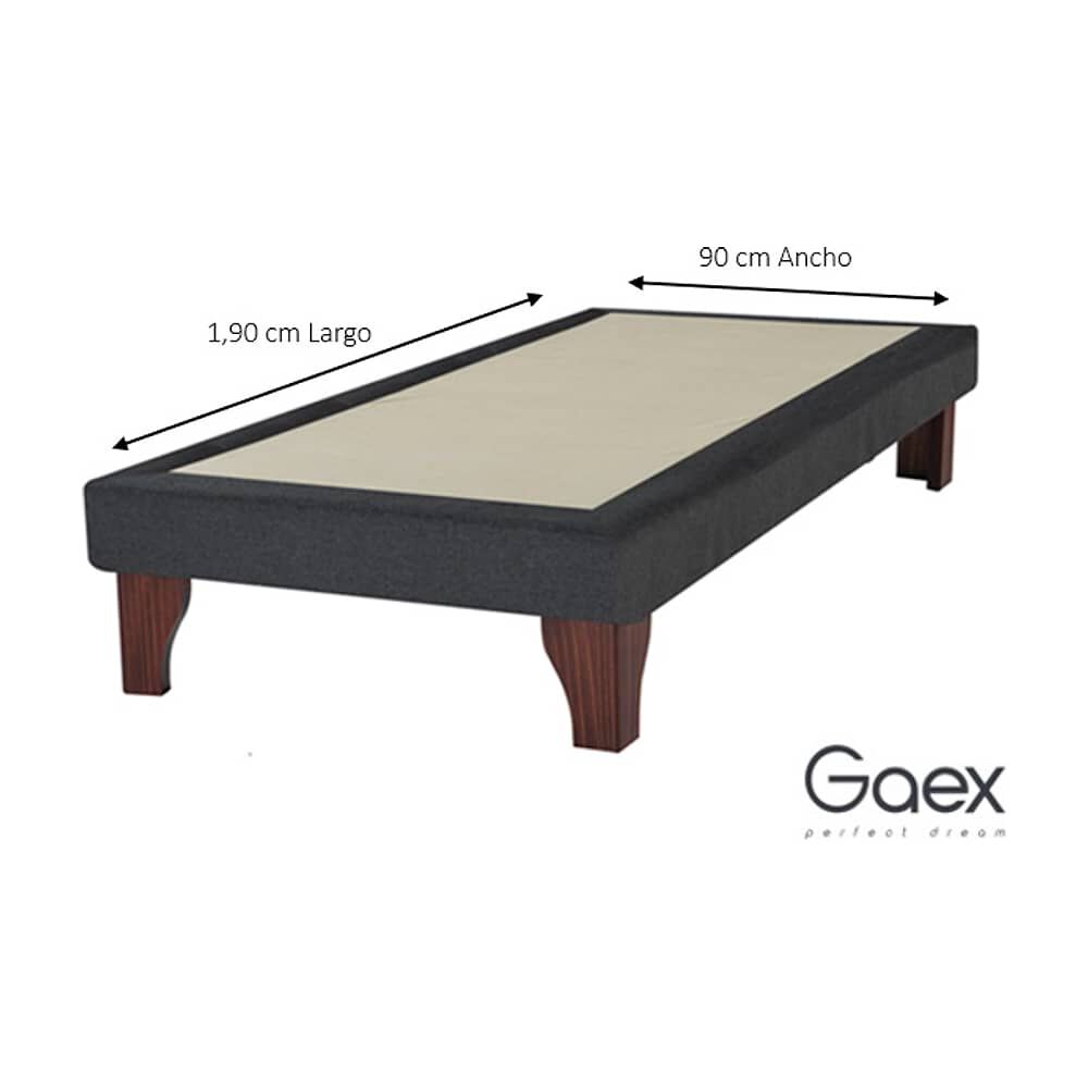 Cama Europea 1 Plaza 190 Respaldo Berna image number 2.0