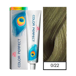 Wella - Tintura Permanente Color Perfect Special Mix 0/22 Mate 60gr + Oxidante 20vol 60ml