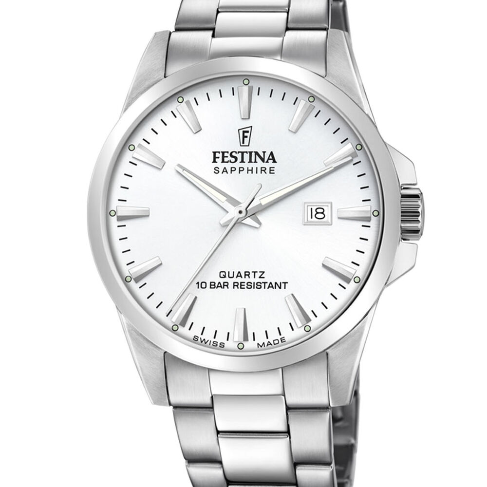 Reloj F20024/2 Festina Swiss Plateado Hombre Swiss Made image number 0.0