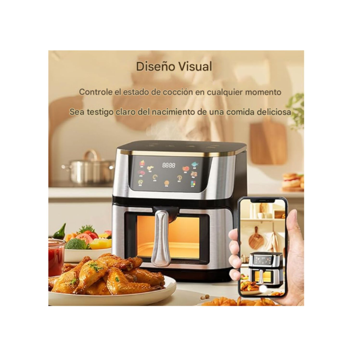 Air Fryer Freidora De Aire 12l 2800w Digital image number 3.0