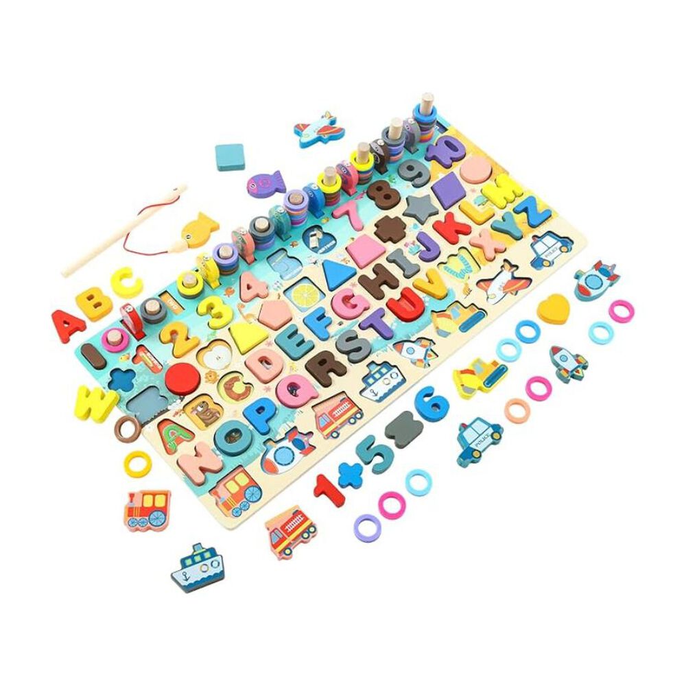 Tablero De Mesa Alfabetos Rompecabezas Educación 135pcs image number 0.0