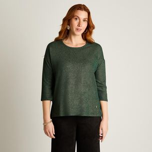 Polera Manga 3/4 Cuello Redondo Mujer Lorenzo Di Pontti