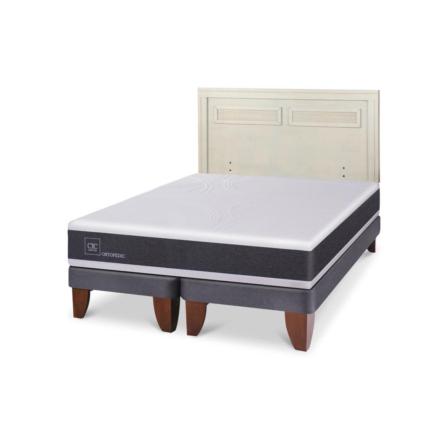 Cama Europea Cic Ortopedic / King / Base Dividida + Respaldo image number 4.0