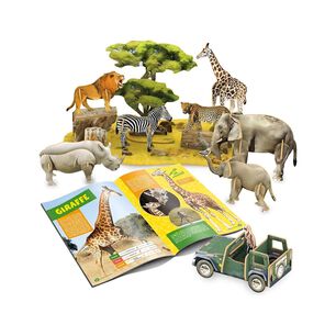 Juguete Rompecabezas 3d Vida Africana 69 Piezas Infantil