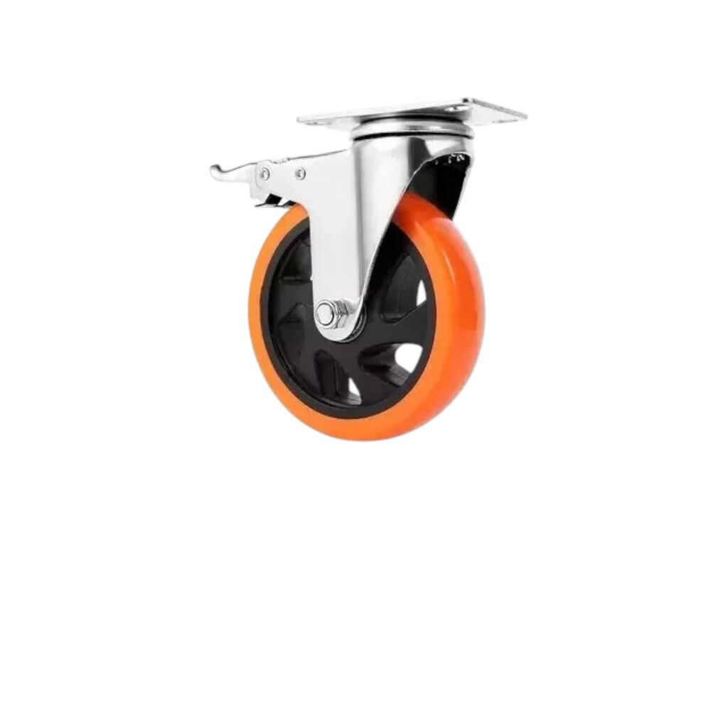 Set X4 Ruedas De 5 Pulgada Giratoria Para Muebles Con Frenos image number 4.0