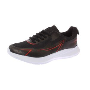 Zapatilla Negro/rojo V&iacute;a Franca Art. 8s2206a0090black