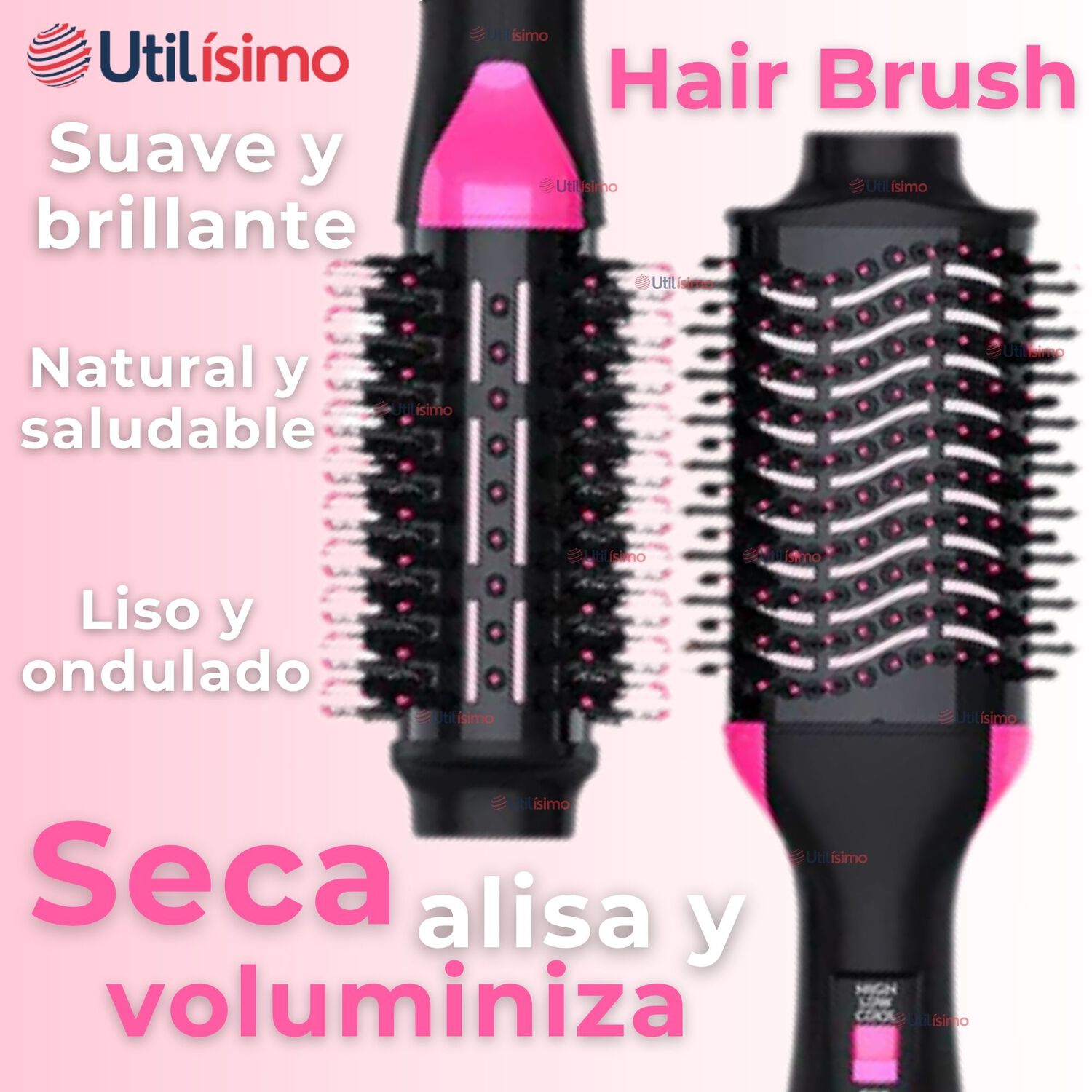 Cepillo Alisador Secador Hair Brush Pro3en1 image number 4.0