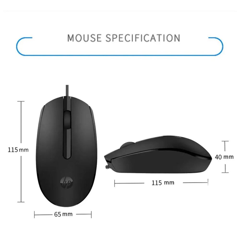 Mouse Alambrico Usb 3 Botones 1200dpi Negro M10 image number 3.0