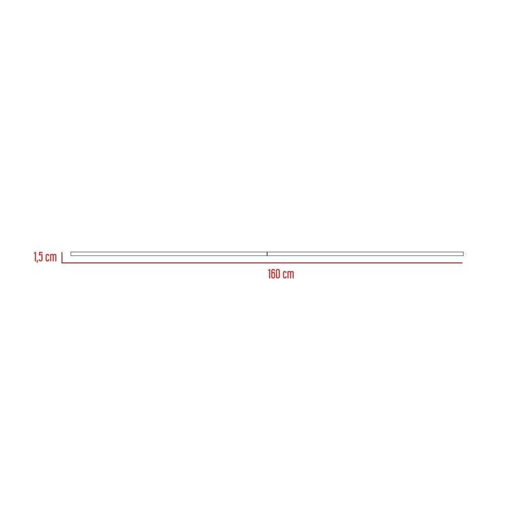 Set 2 Repisas 160x25x1,5 Cm Fm-002b Blanco Y Café Oscuro image number 5.0
