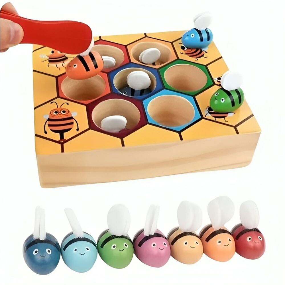 Juego De Abeja Juguete De Madera Montessori image number 0.0