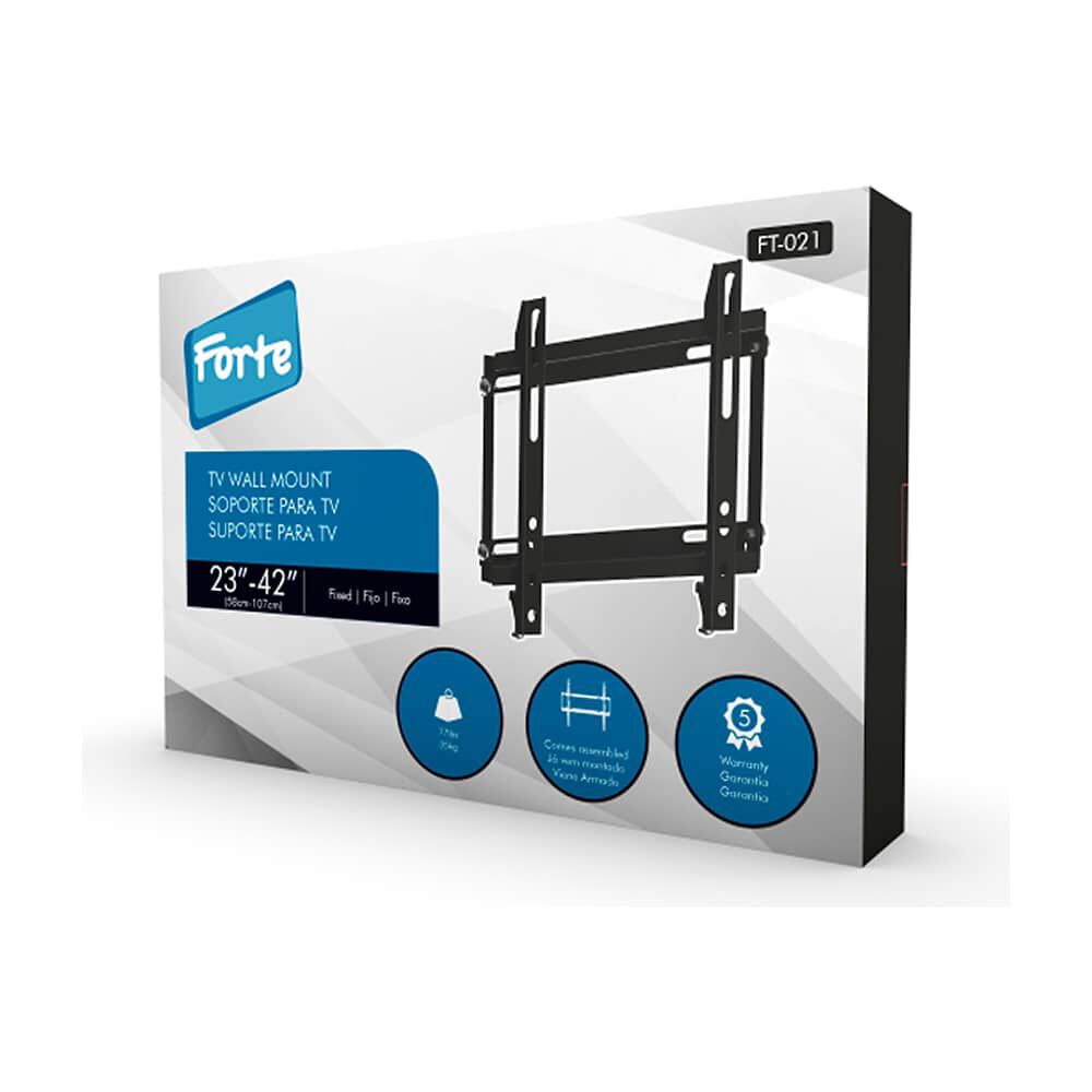 Soporte Tv Fijo Ultra Delgado 23" A 42" - Ft-021 Forte image number 3.0