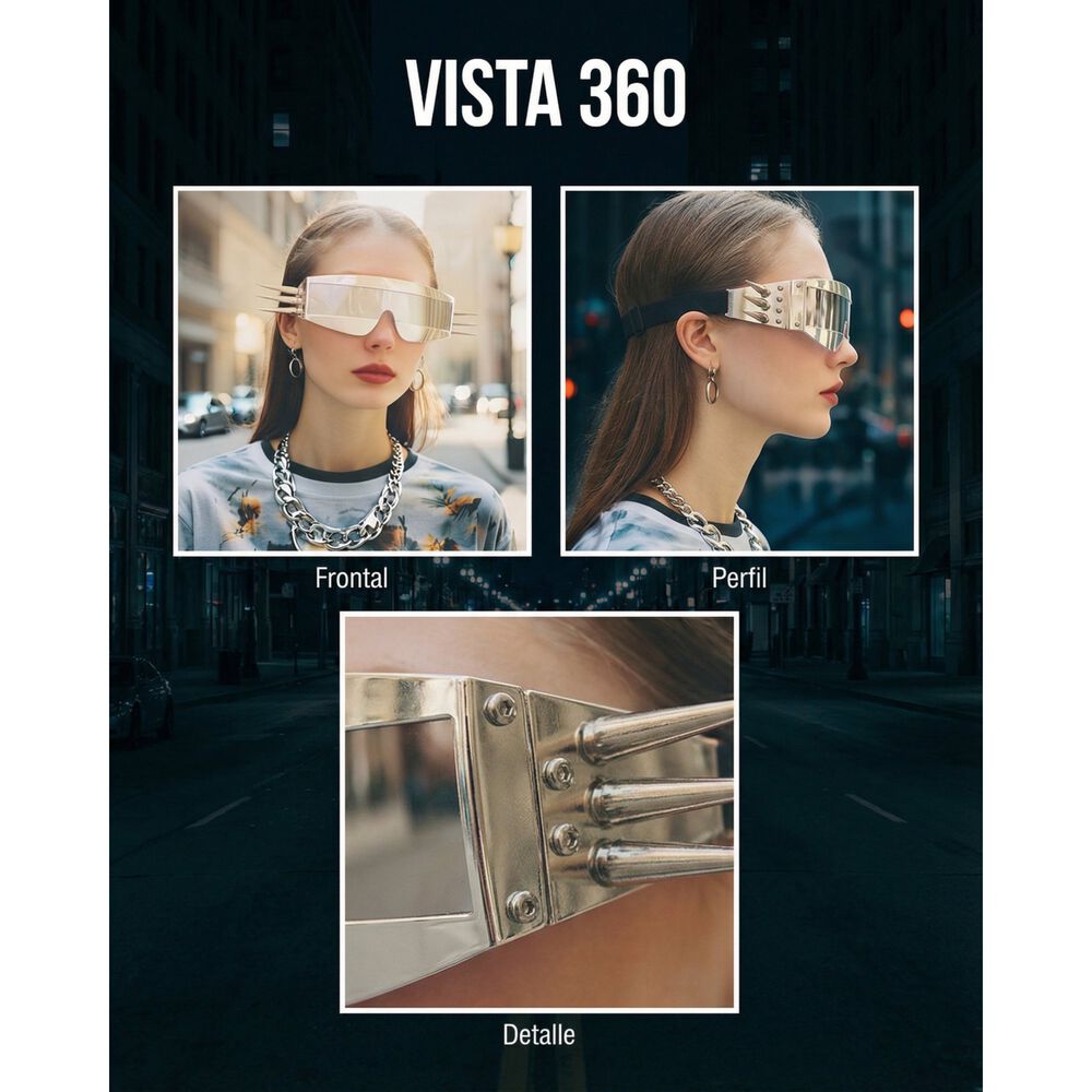 Lentes Premium Steampunk Para Fiestas Reggaet&oacute;n Metaleros image number 10.0