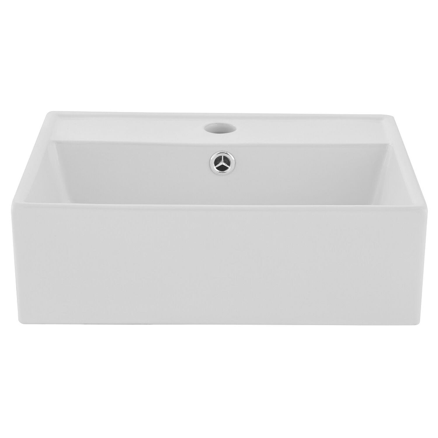 Lavamanos Sobreponer/muro Domsa Slc8352 Blanco 43x36x14 Cm image number 0.0