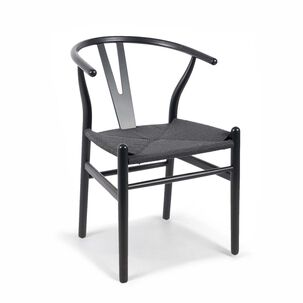 Silla De Comedor Wishbone Negro