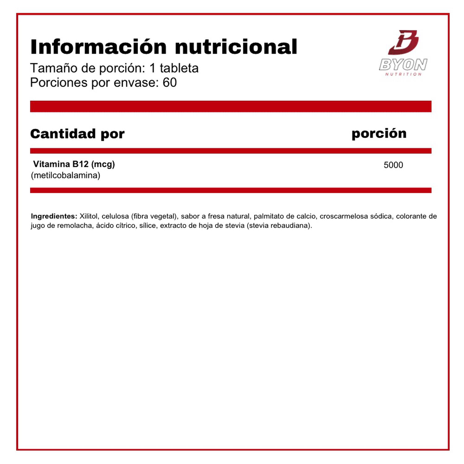 Vitamina B-12 5000 Mcg image number 1.0