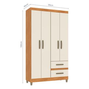 Cl&oacute;set Vekkahome Lisboa / 4 Puertas / 2 Cajones
