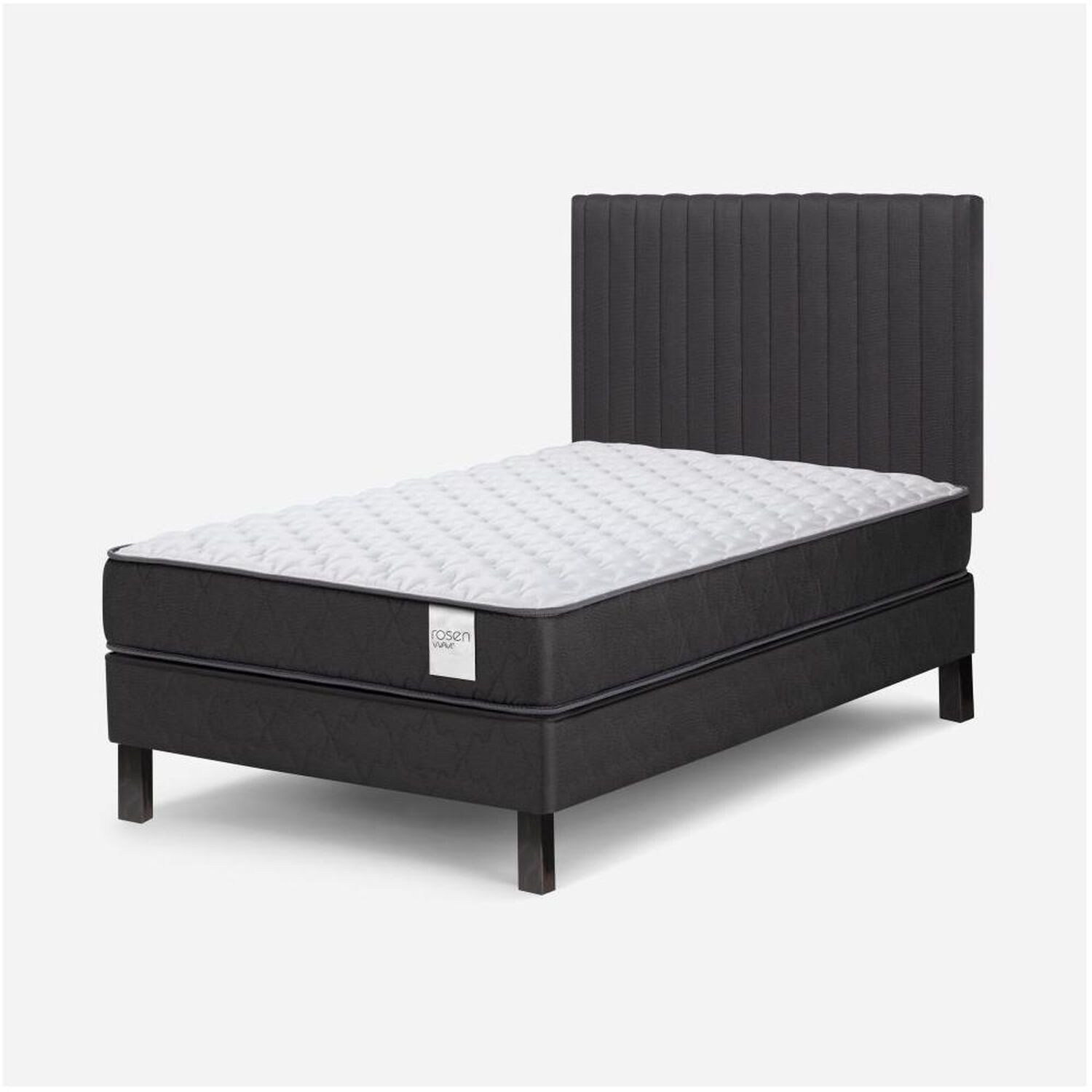 Cama Europea Rosen Wave / 1.5 Plazas / Base Normal + Respaldo image number 2.0