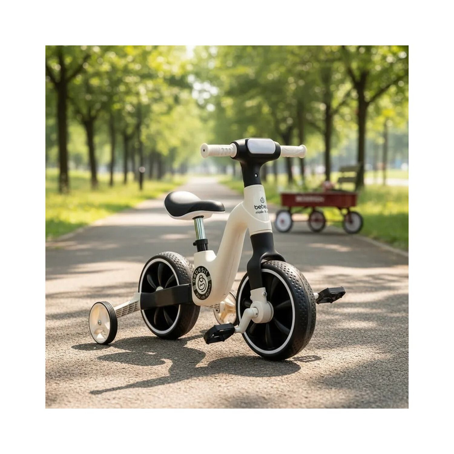 Triciclo Bicicleta Aprendizaje Pedales 2 En 1 Xt05 Blanco image number 1.0