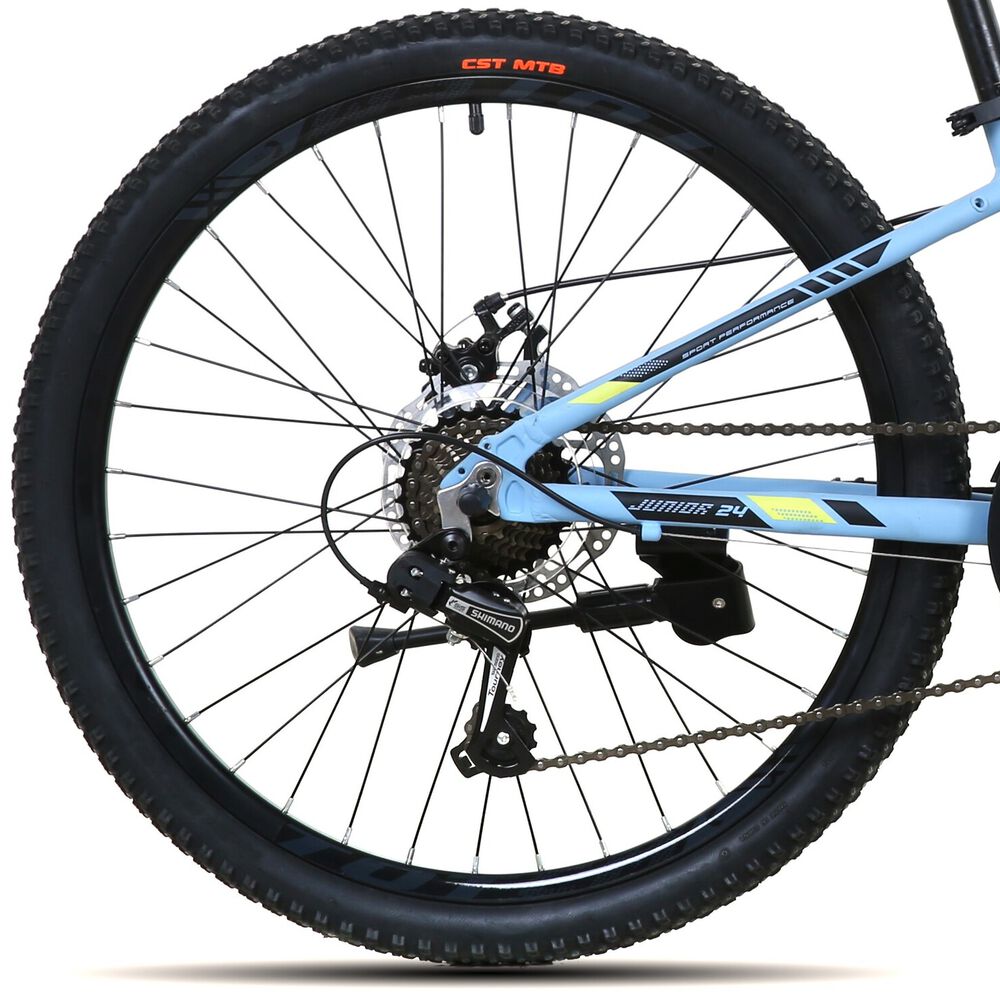 Bicicleta Totem Mtb Aro 24 Modelo 1100 Celeste image number 6.0