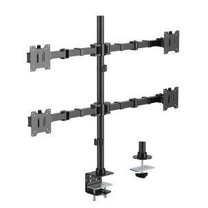Soporte Para 4 Monitores De Alta Carga 17" A 35" 60kg Sbrm741 - Brasforma