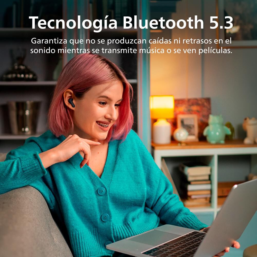 Audífonos Bluetooth Philips Tat1108bk image number 7.0