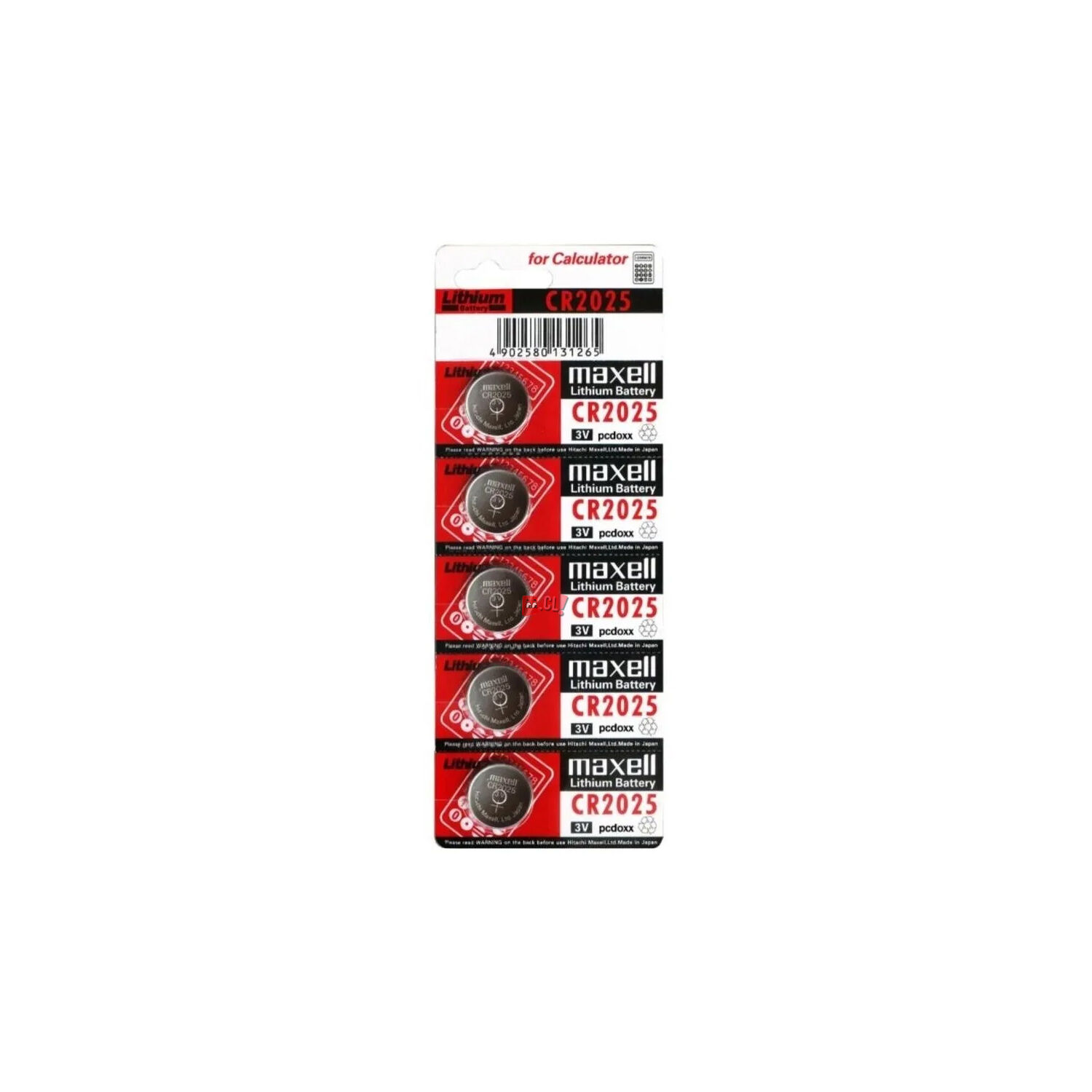 5 Pilas Maxell Cr2025 Tipo Bot&oacute;n - Ps image number 0.0