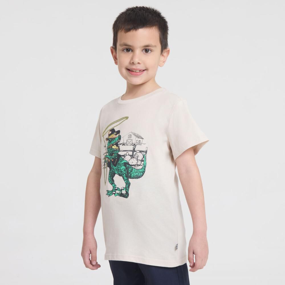 Polera Manga Corta Cuello Redondo Niño Topsis image number 2.0