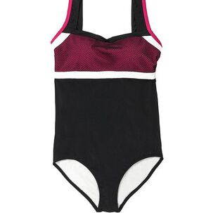 Traje De Baño Deportivo Copa Grande Fucsia